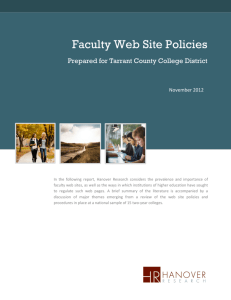 Faculty Web Site Policies