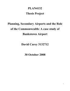 Bankstown Airport - Faculty of the Built Environment