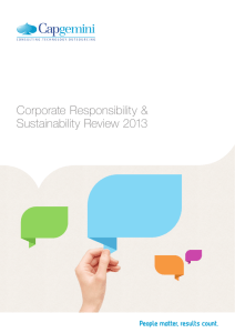 Corporate Responsibility & Sustainability Review 2013