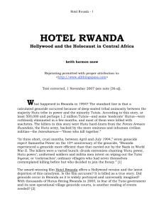 HOTEL RWANDA - Things Pass