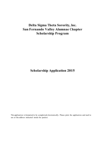 Delta Sigma Theta Sorority – SFVA 2014-15