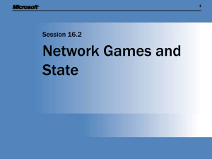 Session 16.2 Network Games and State