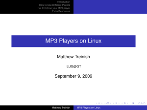 MP3 Players on Linux