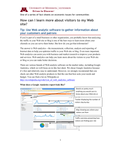 How can I learn more about visitors to my Web site?