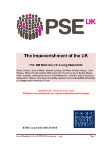 The impoverishment of the UK – PSE UK first results