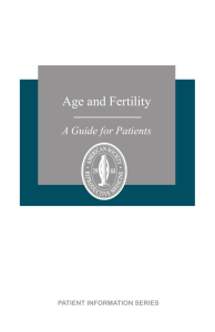Age and Fertility - American Society for Reproductive Medicine