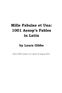 Mille Fabulae et Una: 1001 Aesop's Fables in
