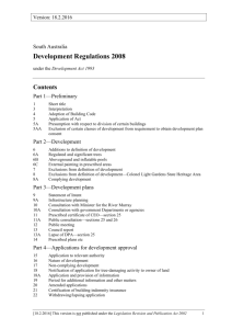 Development Regulations 2008 - South Australian Legislation