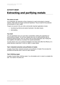 Extracting and purifying metals