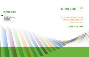 Dexcom G4 PLATINUM User's Guide