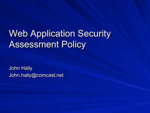 Web Application Security Assessment Policy