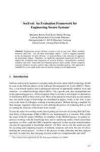 SecEval: An Evaluation Framework for Engineering Secure Systems