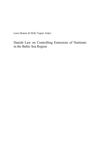 Danish Law on Controlling Emissions of Nutrients in the Baltic Sea