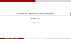 Grammar 25: Meaningful-vs-meaningless-words