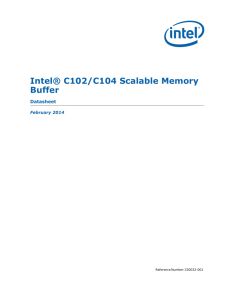 Intel® C102/C104 Scalable Memory Buffer Datasheet