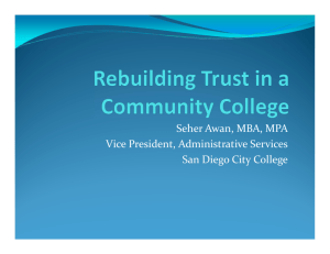 5D-Rebuilding Trust in Community Colleges