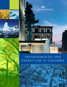 Environmental and Energy Law at Columbia
