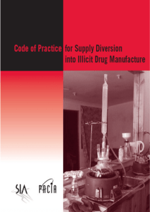 Code of Practice for Supply Diversion into Illicit Drug Manufacture