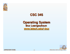 CSC 345 Operating System