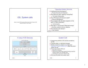 OS: System calls