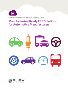 Manufacturing-Ready ERP Solutions for Automotive