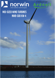MID-SIZED WIND TURBINES NWB-500 kw-4