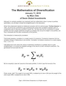 The Mathematics of Diversification