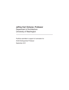 Jeffrey Karl Ochsner, Professor Department of Architecture