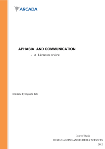 aphasia and communication