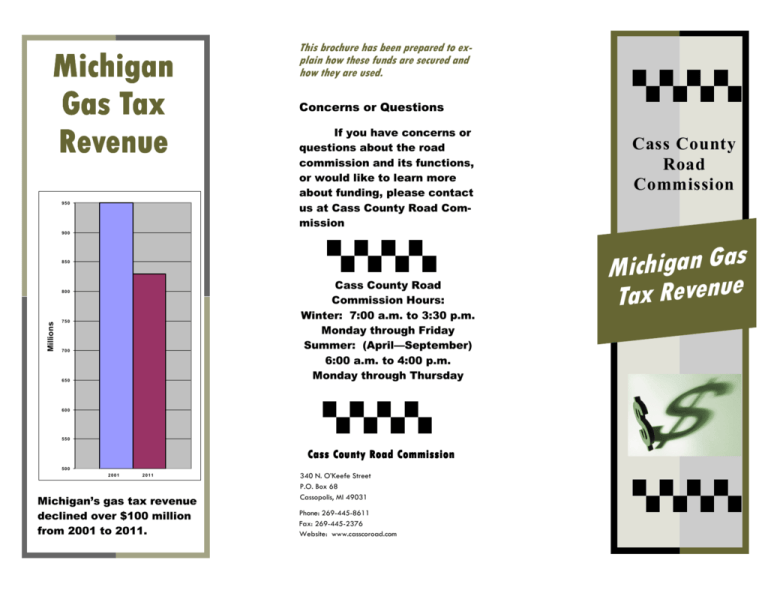 Michigan Gas Tax Revenue Cass County Road Commission