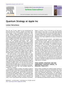 Quantum Strategy at Apple Inc