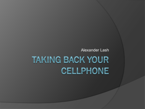 Taking Back Your Cellphone