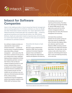 Intacct for Software Companies