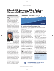 E Fund (HK) Launches China Onshore Commercial Paper ETF on