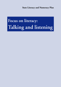 Focus on Talking/Listening