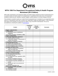 NFPA 1500 VFIS