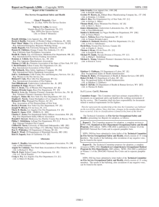 1500-1 Report on Proposals A2006 — Copyright, NFPA NFPA 1500