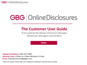 The Full - Online Disclosures