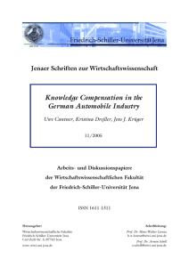 Knowledge Compensation in the German Automobile Industry