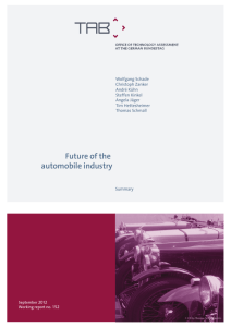 Future of the automobile industry