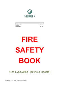 Fire Evacuation Routine & Record