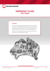 emergency plans - Safe Work Australia