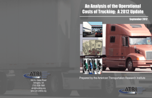 Operational Costs of Trucking