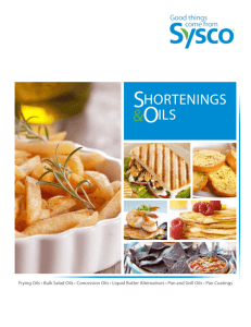 ShorteningS oilS