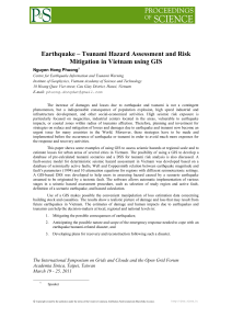 Earthquake - tsunami hazard Assessment using GIS - PoS