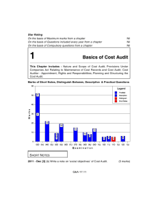 Basics of Cost Audit