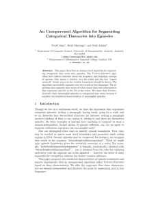 An Unsupervised Algorithm for Segmenting Categorical Timeseries