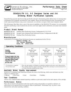 Performance Data Sheet SEAGULL®IV X-1, X