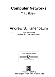 Computer Networks Andrew S. Tanenbaum