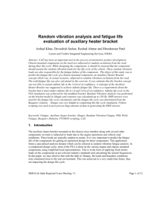 Random vibration analysis and fatigue life evaluation